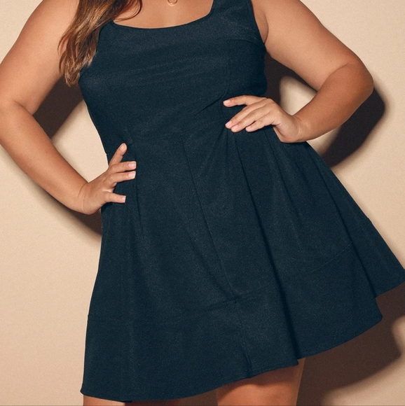 Lulu's 1x Black party dress - Picture 1 of 4